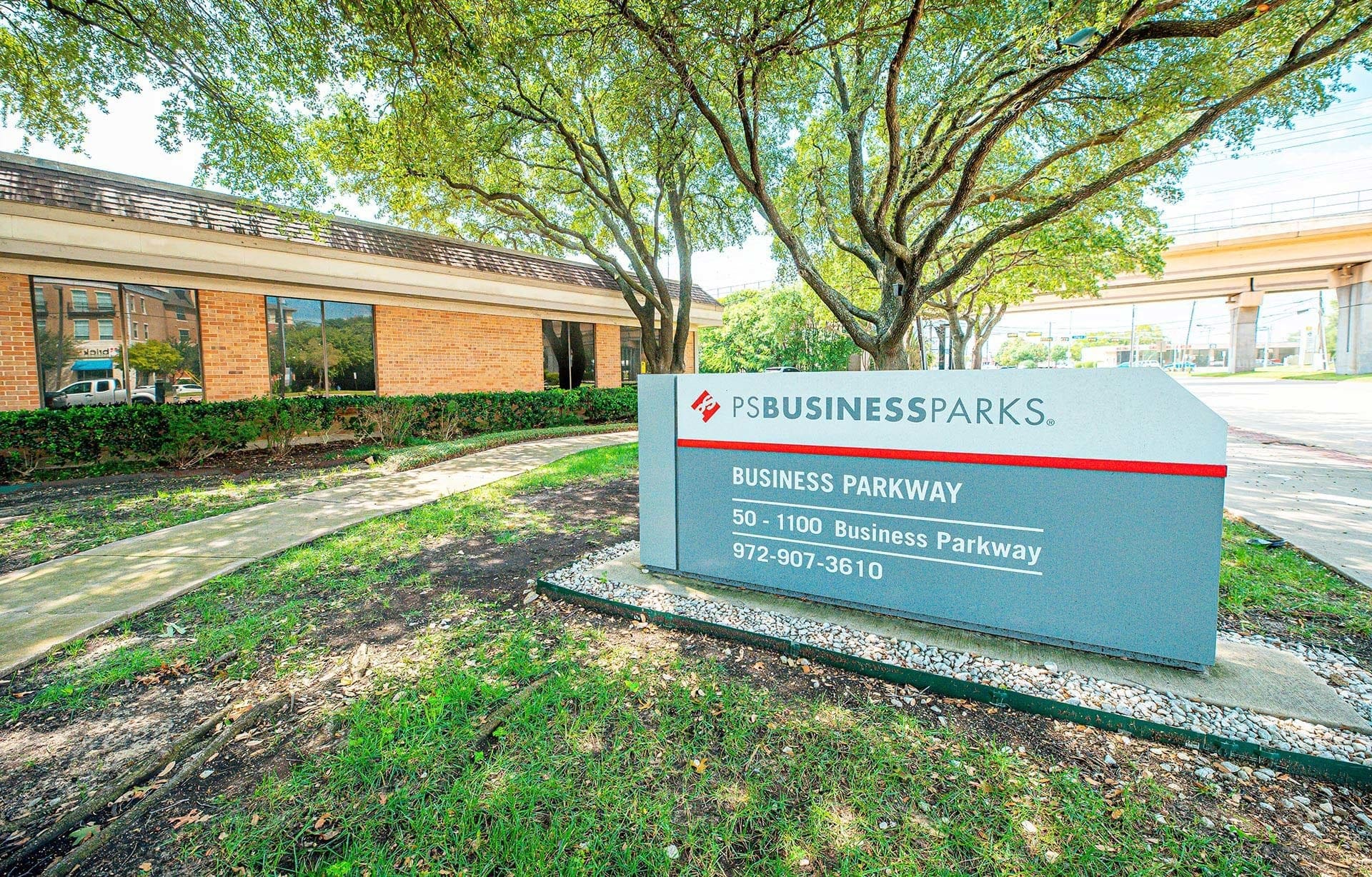 Business Parkway exterior entrance sign photo
