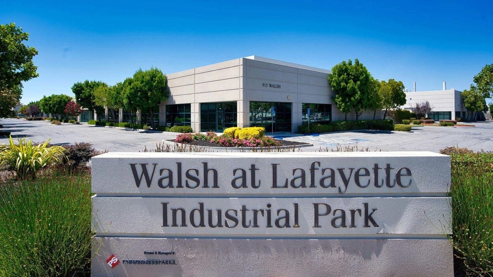 Walsh at Lafayette Industrial Park exterior with entrance sign photo